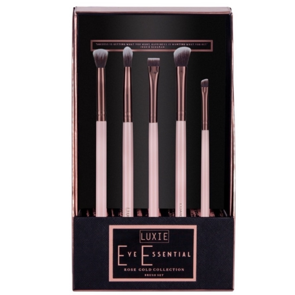 Luxie Rose Gold Collection Eye Essential Brush
Set